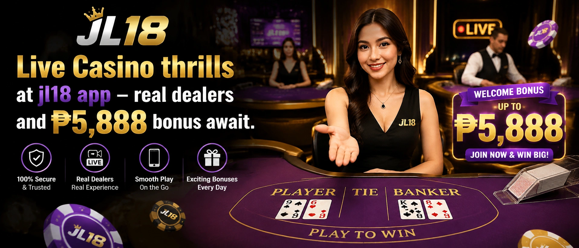 jl18 live casino Philippines mobile table hub